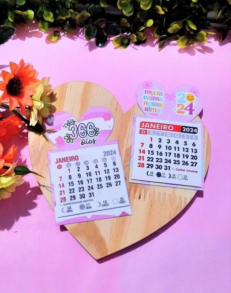 Mini Calendário com Imã- 2024