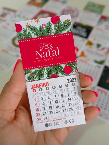 Mini Calendário com Imã- 2024