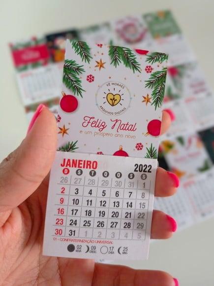 Mini Calendário com Imã- 2024