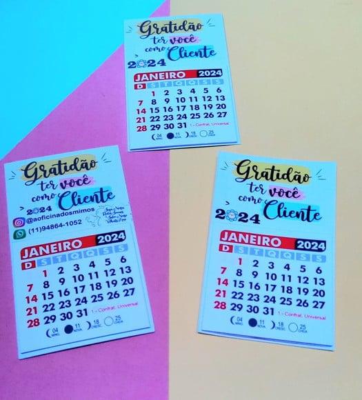 Mini Calendário com Imã- 2024