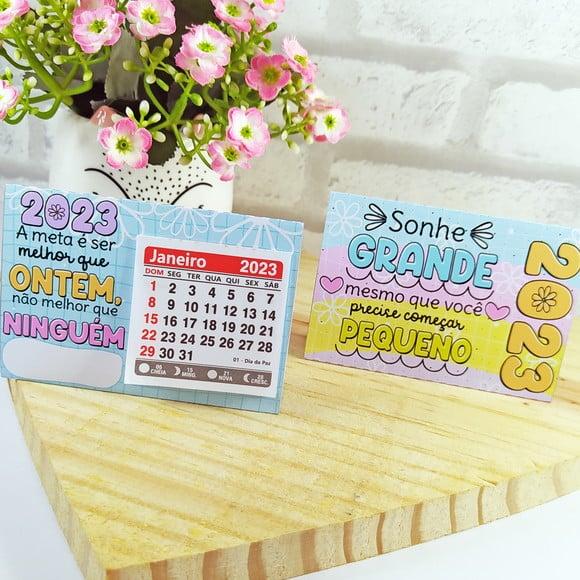 Mini Calendário de Mesa