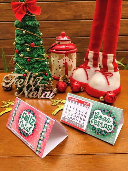 Mini Calendário de Mesa 2024