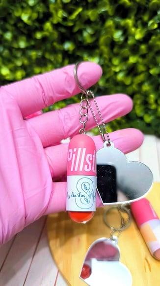 Mini Gloss e Coração Espelhinho- Dia da Mulher