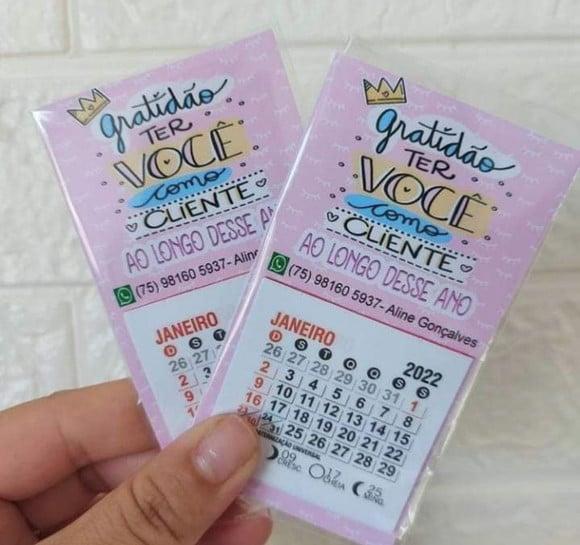 Minr Calendário 2022- Mimo cliente