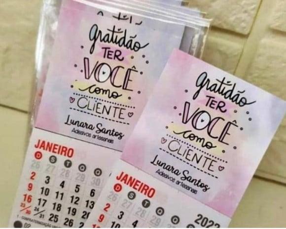 Minr Calendário 2022- Mimo cliente