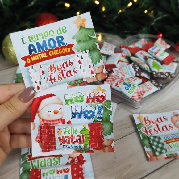 NATAL- CARTÃO COM BALINHA