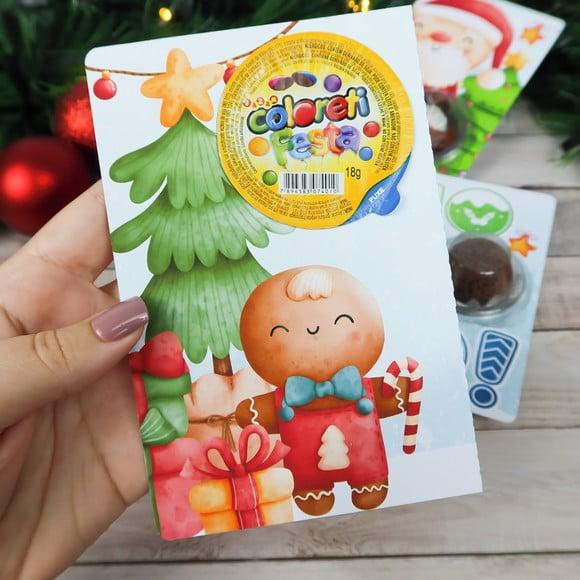 Natal- Cartão com Coloreti (doces)