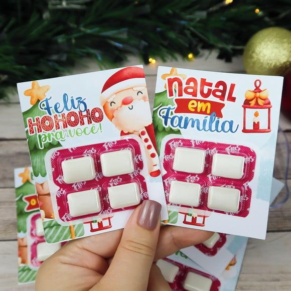 Natal- Cartão Com Chiclete