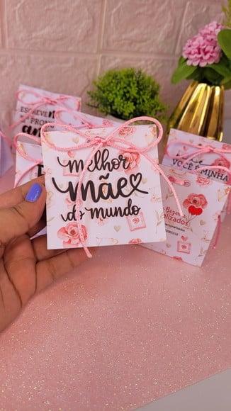 Porta Bombom com Bombom- Dia das Mães
