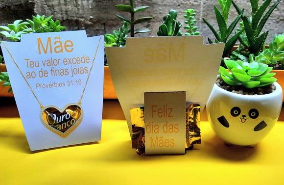 Porta Bombom com Bombom- Dia das Mães