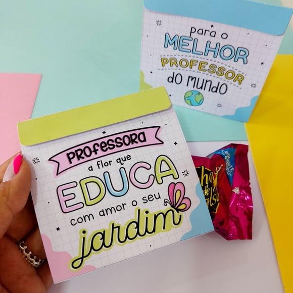 Porta Bombom com Bombom- Mimo Professores