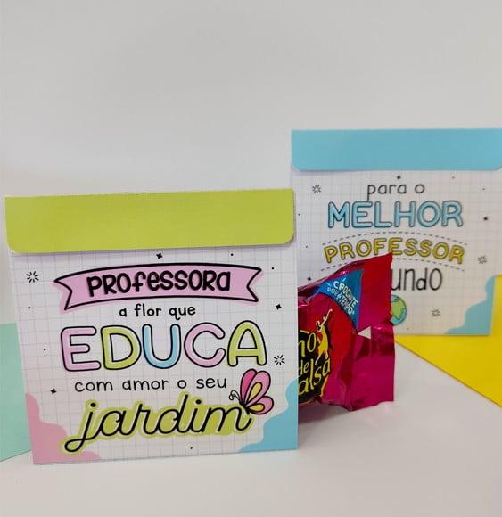 Porta Bombom com Bombom- Mimo Professores