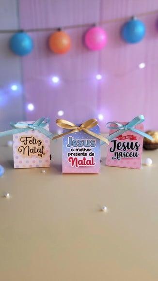 Porta Bombom com Bombom- Natal