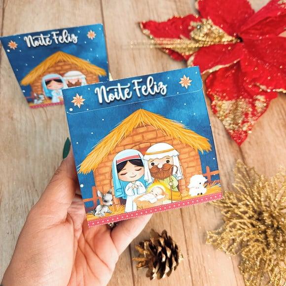Porta Bombom com Bombom- Natal Cristão