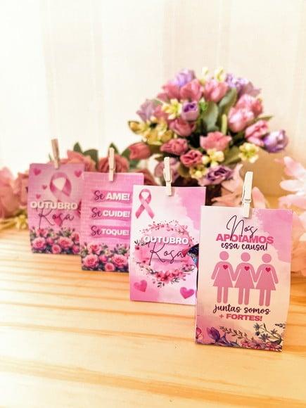 Porta Bombom com Bombom- Outubro Rosa