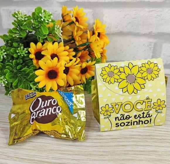 Porta Bombom com Bombom- Setembro Amarelo