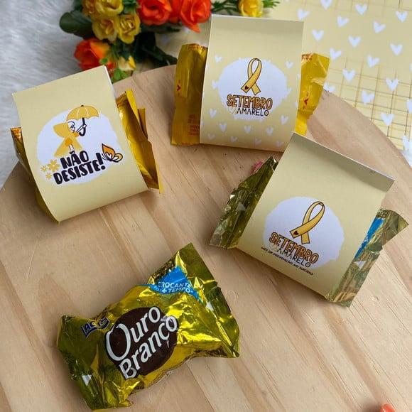 Porta Bombom com Bombom- Setembro Amarelo