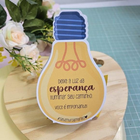 Porta Bombom com Bombom- Setembro Amarelo
