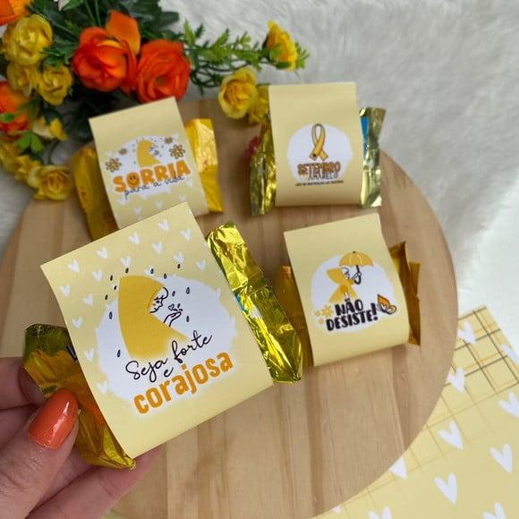 Porta Bombom com Bombom- Setembro Amarelo