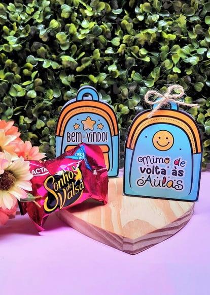 Porta Bombom com Bombom- Volta as Aulas