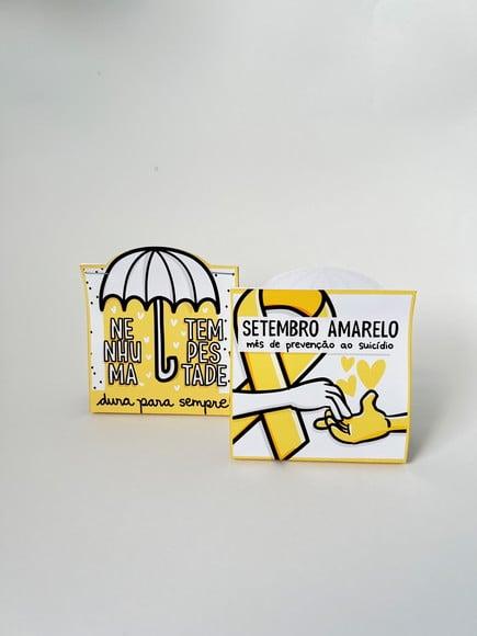 Porta Bombom com Bombom- Setembro Amarelo -leia a Descrição!