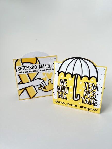 Porta Bombom com Bombom- Setembro Amarelo -leia a Descrição!