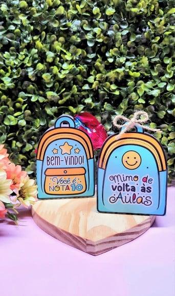 Porta Bombom com Bombom- Volta as Aulas