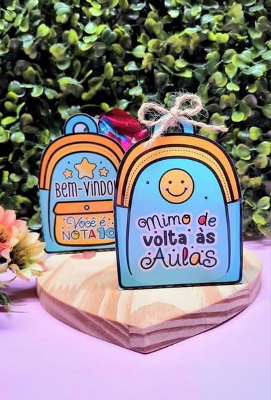 Porta Bombom com Bombom- Volta as Aulas