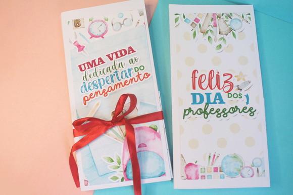 Porta Chocolate com Barra de Chocolate 90g-dia dos Professor
