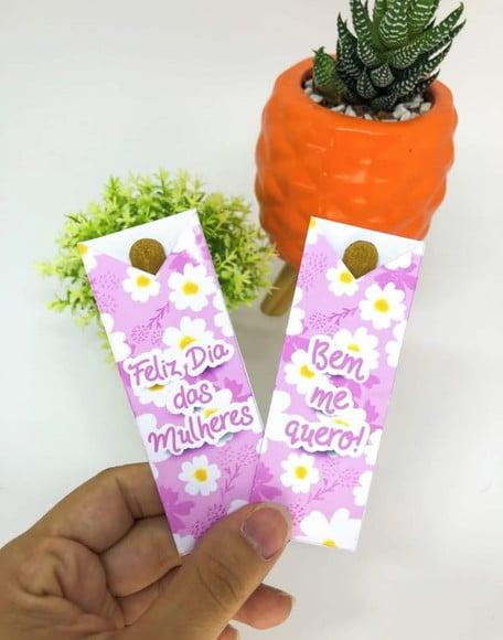 Porta Mini Lixa com Mini Lixa- Dia da Mulher