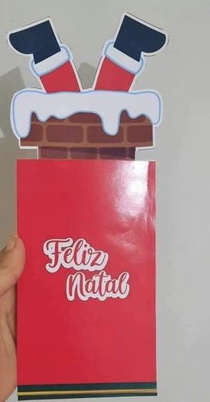 Porta Notas Chaminé- Natal