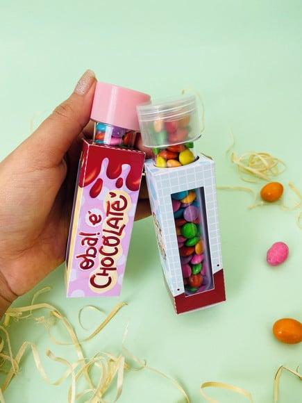Porta Tubete com Coloreti- Páscoa