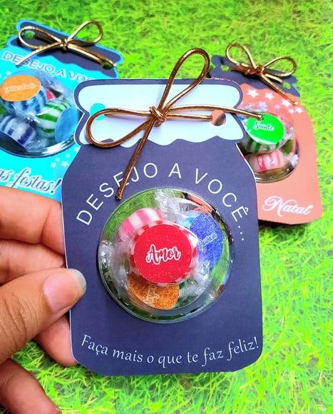 Potinho da Gratidão com Desejos de Boas Festas- Mimo Natal