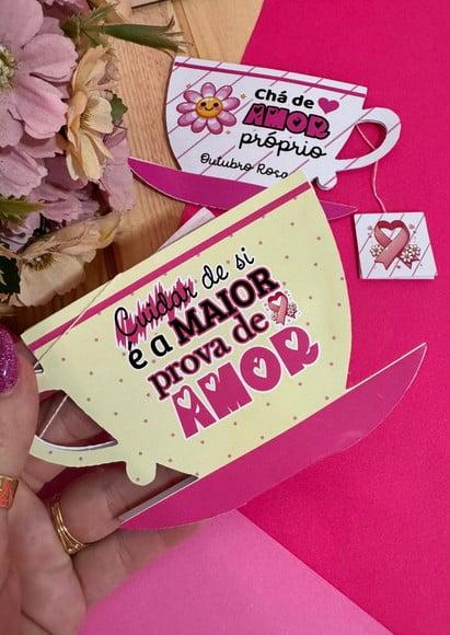 Sachê de Chá- Outubro Rosa