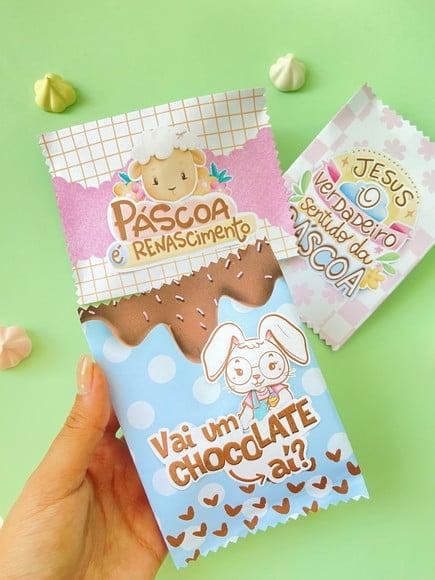 Saquinho com 1 Bombom Ouro Branco- Páscoa