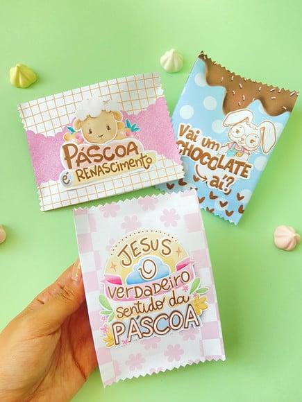 Saquinho com 1 Bombom Ouro Branco- Páscoa