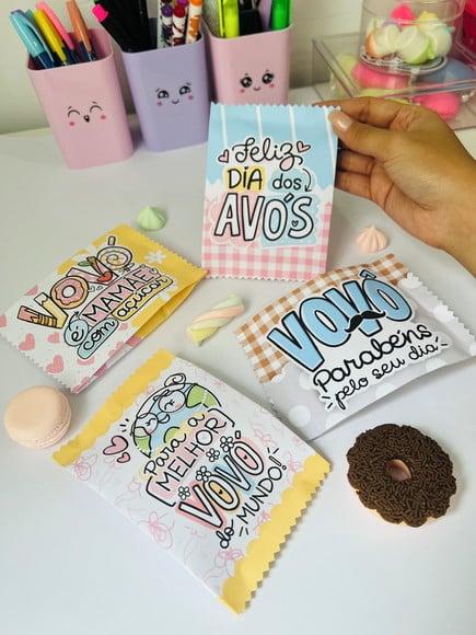 Saquinho com 3 Chocolates- Dia dos Avós
