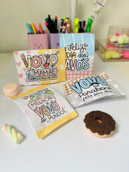 Saquinho com 3 Chocolates- Dia dos Avós