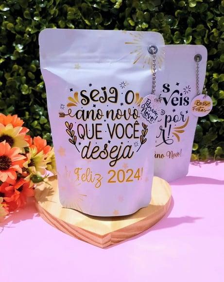 Saquinho com 4 Chocolates- Ano Novo