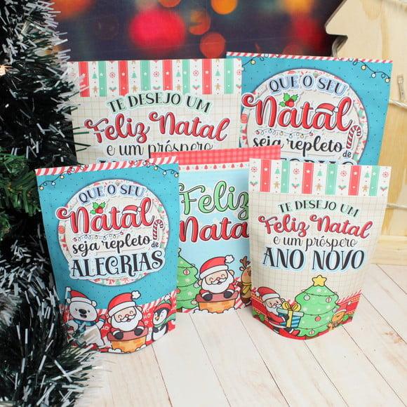 Saquinho com 4 Chocolates- Natal
