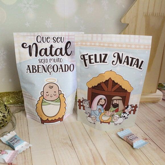 Saquinho com 4 Chocolates- Natal