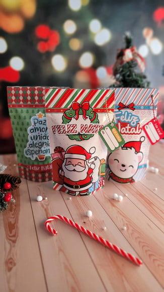 Saquinho com 4 Chocolates- Natal