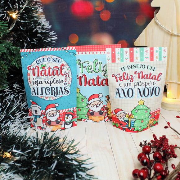 Saquinho com 4 Chocolates- Natal