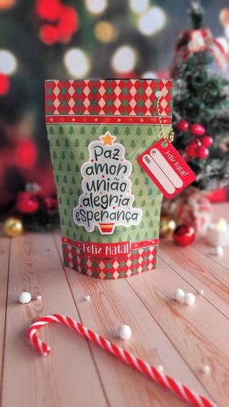 Saquinho com 4 Chocolates- Natal