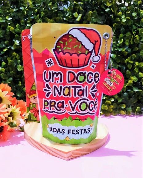 Saquinho com 4 Chocolates- Natal