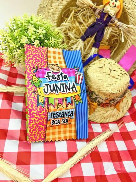 Saquinho com 4 Docinhos - Festa Junina