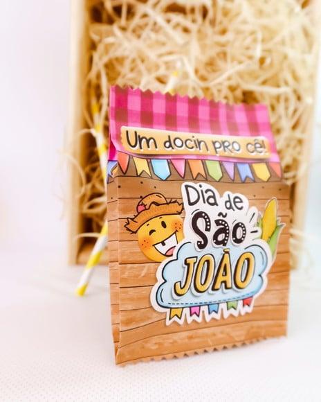 Saquinho com 4 Docinhos- Festa Junina