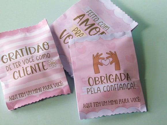 Saquinho com bombom- Mimo Cliente