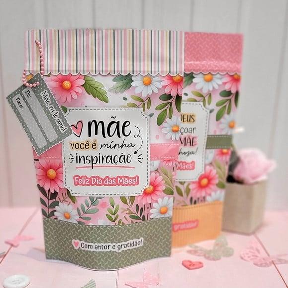 Saquinho com Kit Beleza 5 Itens- Dia das Mães