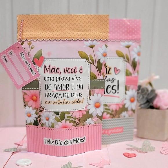 Saquinho com Kit Beleza 5 Itens- Dia das Mães